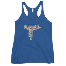 Load image into Gallery viewer, Floral Uzi Women's Racerback Tank Top