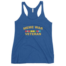 Load image into Gallery viewer, Meme War Veteran Women's Racerback Tank Top