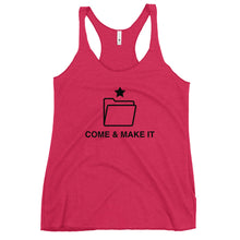Load image into Gallery viewer, Come & Make It Women's Racerback Tank Top