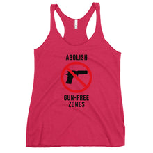 Load image into Gallery viewer, Gun-Free Zones Women's Racerback Tank Top
