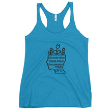 Load image into Gallery viewer, Decentralize Your Mind Women's Racerback Tank Top