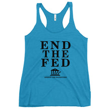 Load image into Gallery viewer, End The Fed Women's Racerback Tank Top