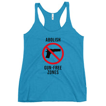 Load image into Gallery viewer, Gun-Free Zones Women's Racerback Tank Top
