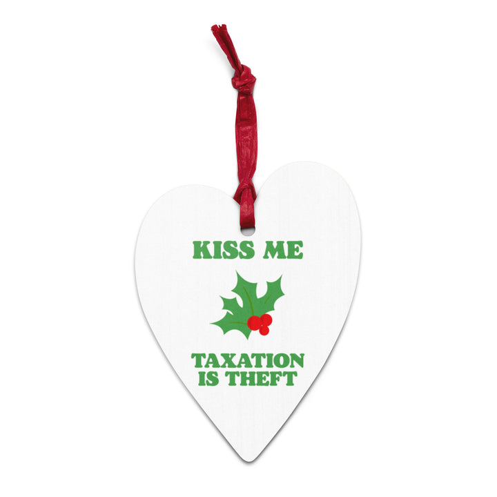 Taxation Is Theft Mistletoe, Agora Threads Xmas Ornament