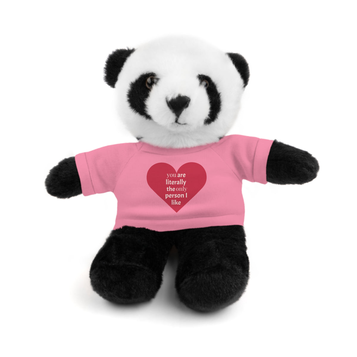 "You're Literally The Only Person I Like" Stuffed Animal with Tee