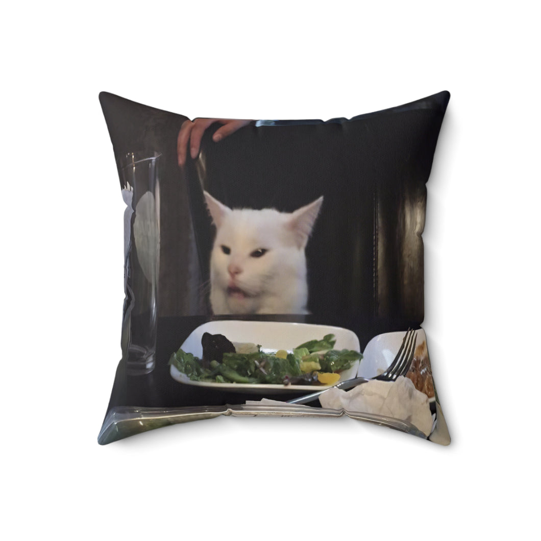 Woman Yelling At Cat (B) Pillow