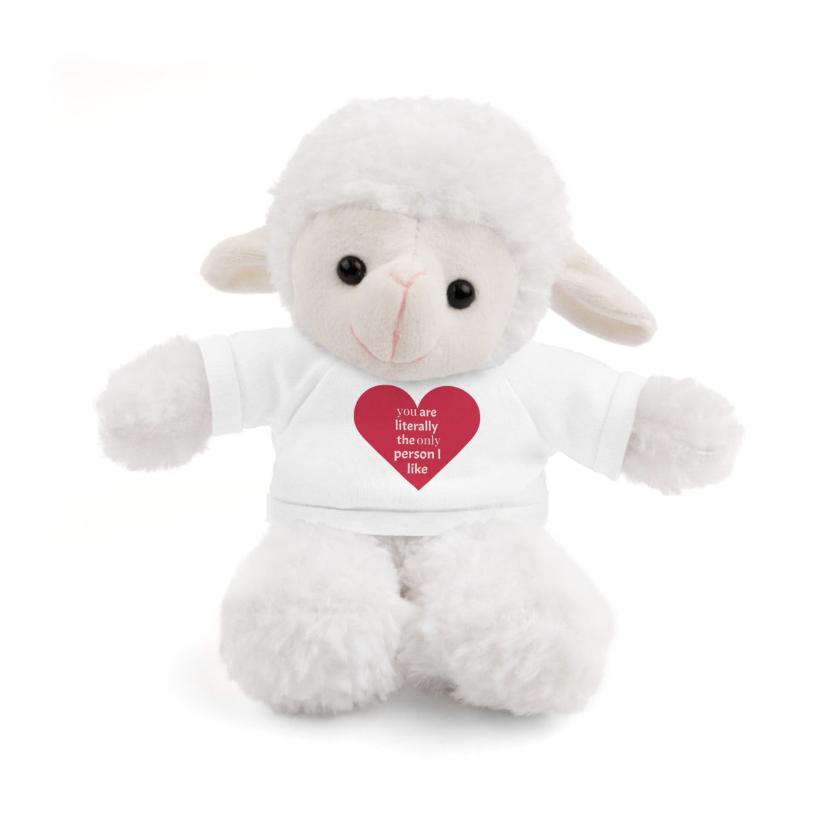 "You're Literally The Only Person I Like" Stuffed Animal with Tee