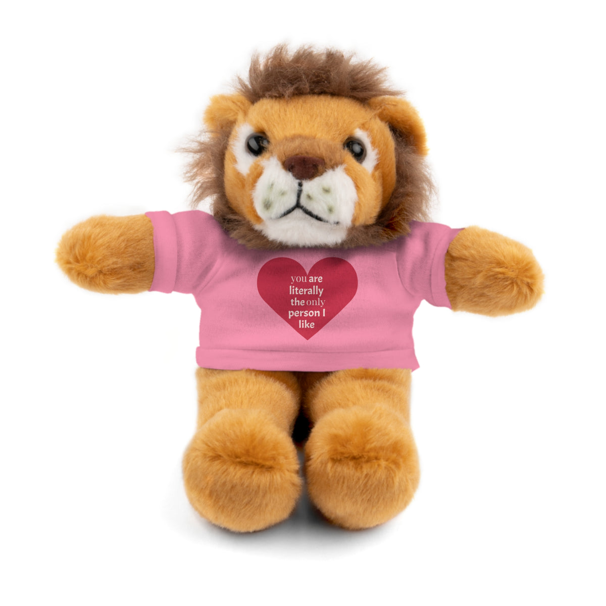 "You're Literally The Only Person I Like" Stuffed Animal with Tee