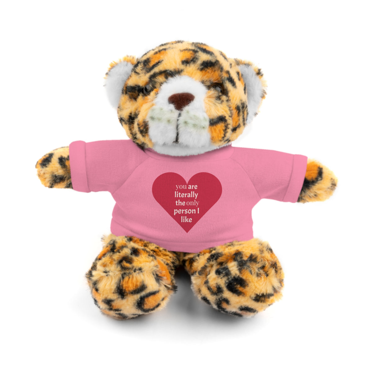 "You're Literally The Only Person I Like" Stuffed Animal with Tee