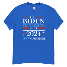 Load image into Gallery viewer, Biden Fetterman 2024, It&#39;s A No Brainer Men&#39;s Tee
