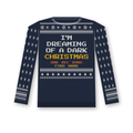 I'm Dreaming of a Dark Christmas Ugly Xmas Sweater (design mockup)