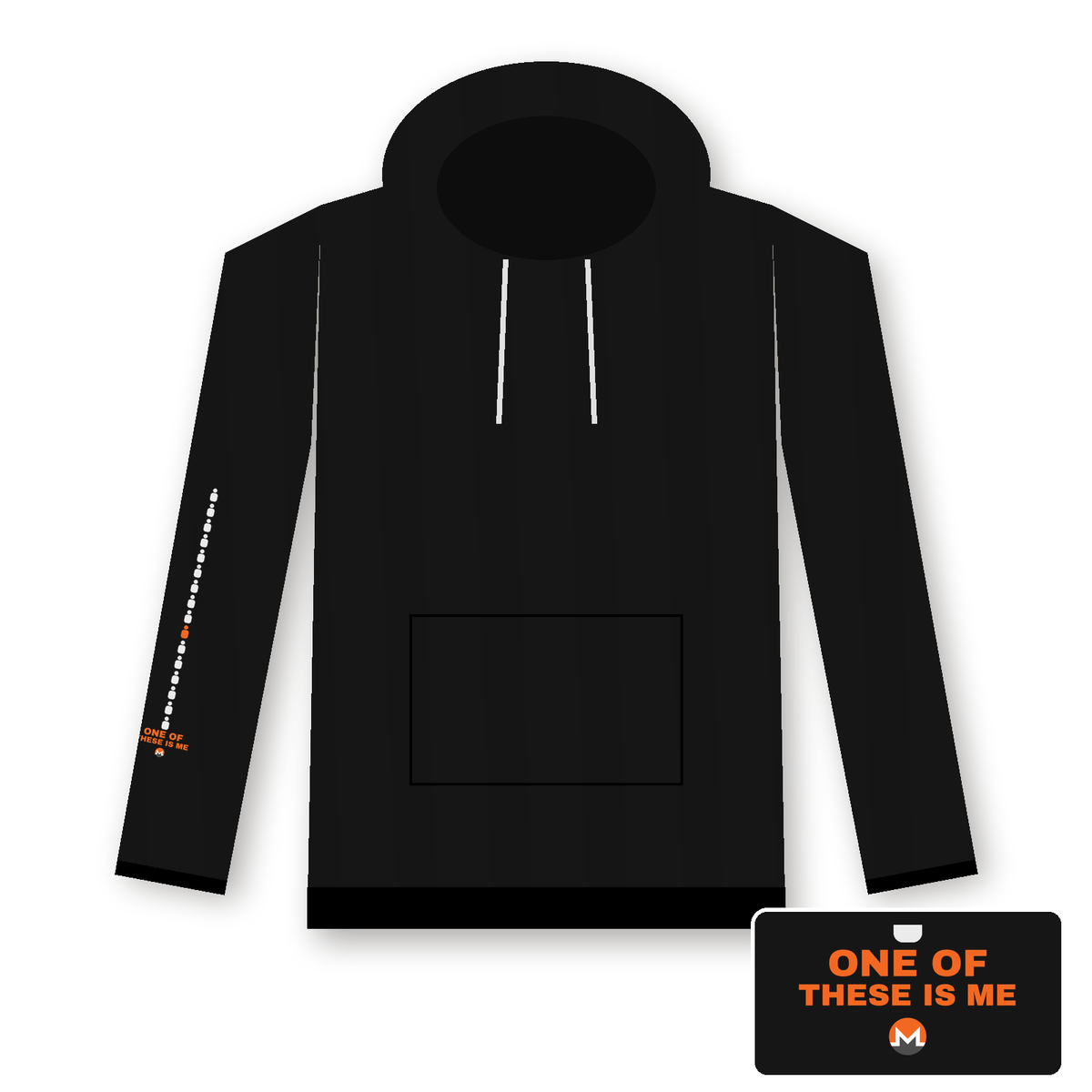 Ring Signature One of These Is Me Sleeve Hoodie (design mockup)