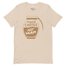 Load image into Gallery viewer, Make Coffee, Not War Tee
