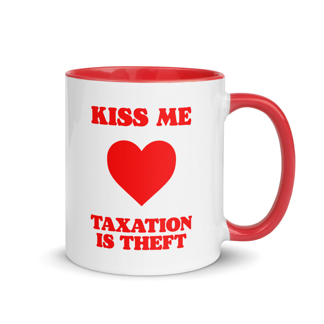 Kiss Me Taxation Is Theft Premium Mug