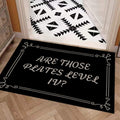Are Those Plates Level IV? Door Mat