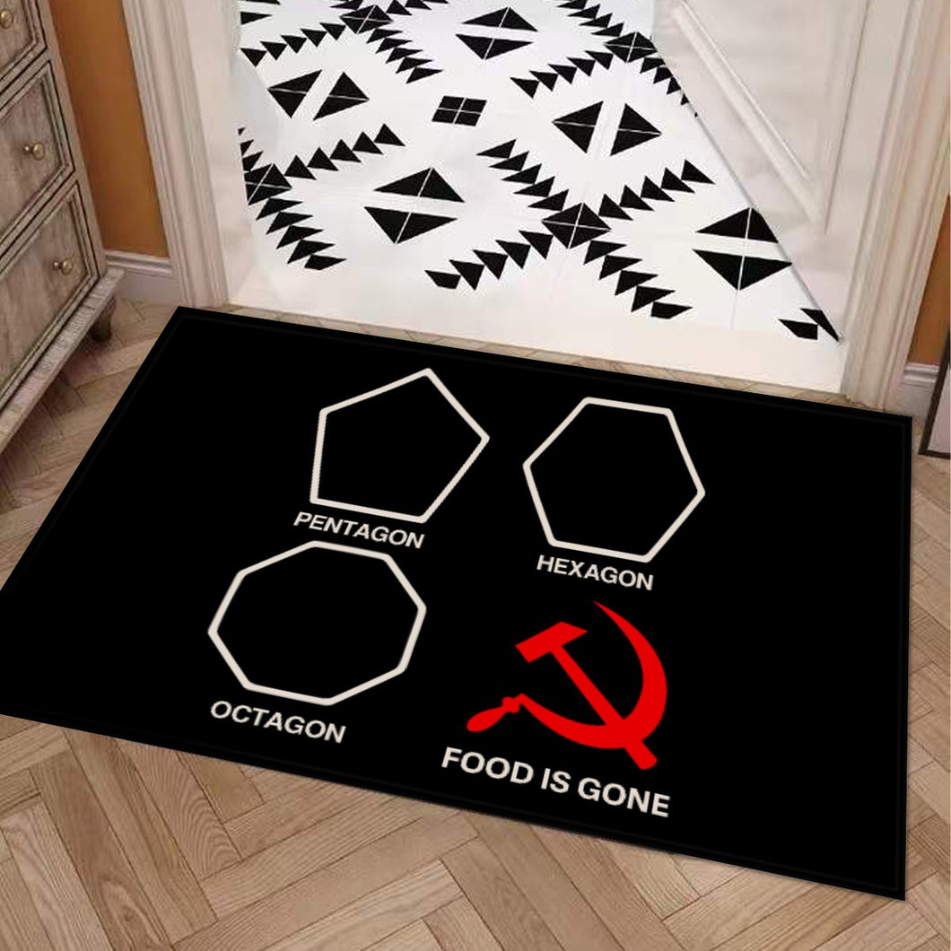 Food Is Gone Door Mat