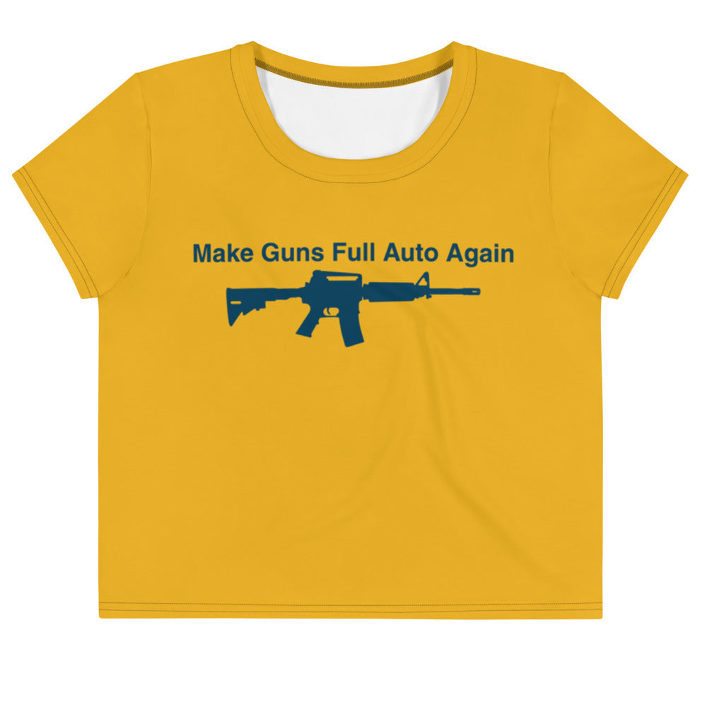 Make Guns Full Auto Cropped Tee