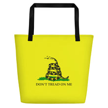 Load image into Gallery viewer, Don&#39;t Tread On Me Beach Bag
