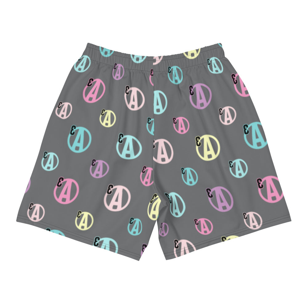 Pastel Agorist Men's Athletic Long Shorts