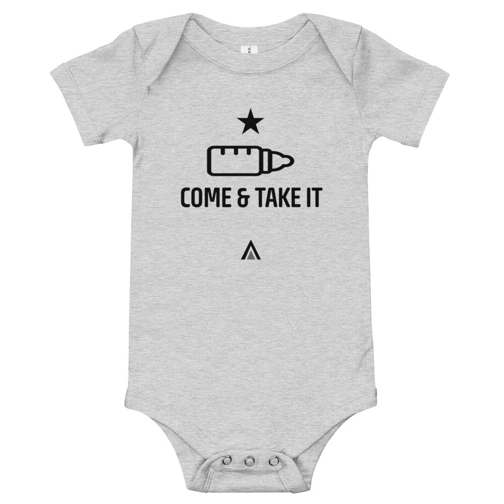 Come & Take It Baby Short Sleeve One Piece