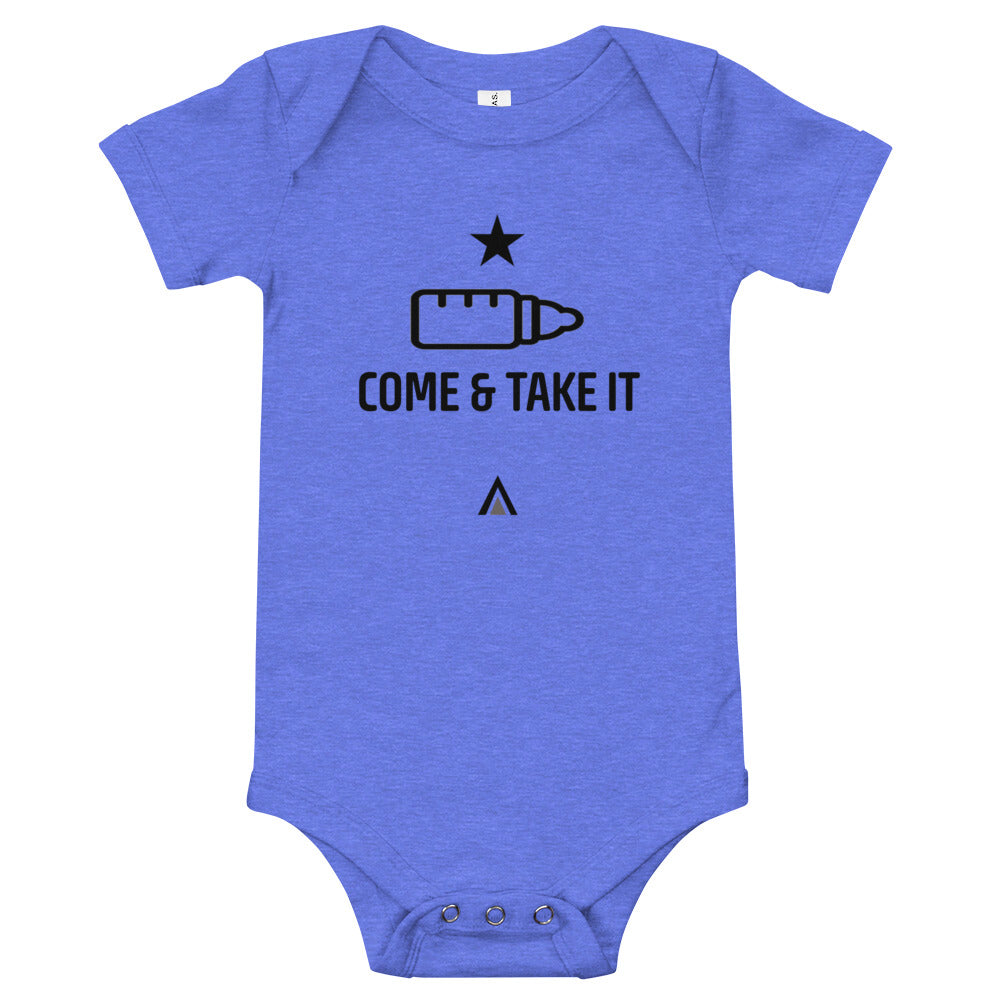 Come & Take It Baby Short Sleeve One Piece