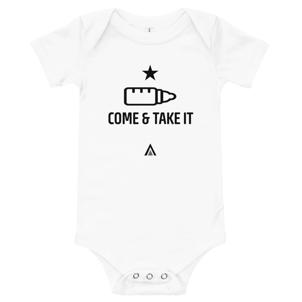 Come & Take It Baby Short Sleeve One Piece