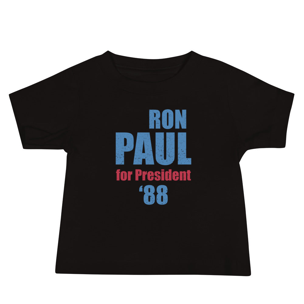 Vintage Ron Paul For President '88 Baby Jersey Short Sleeve Tee