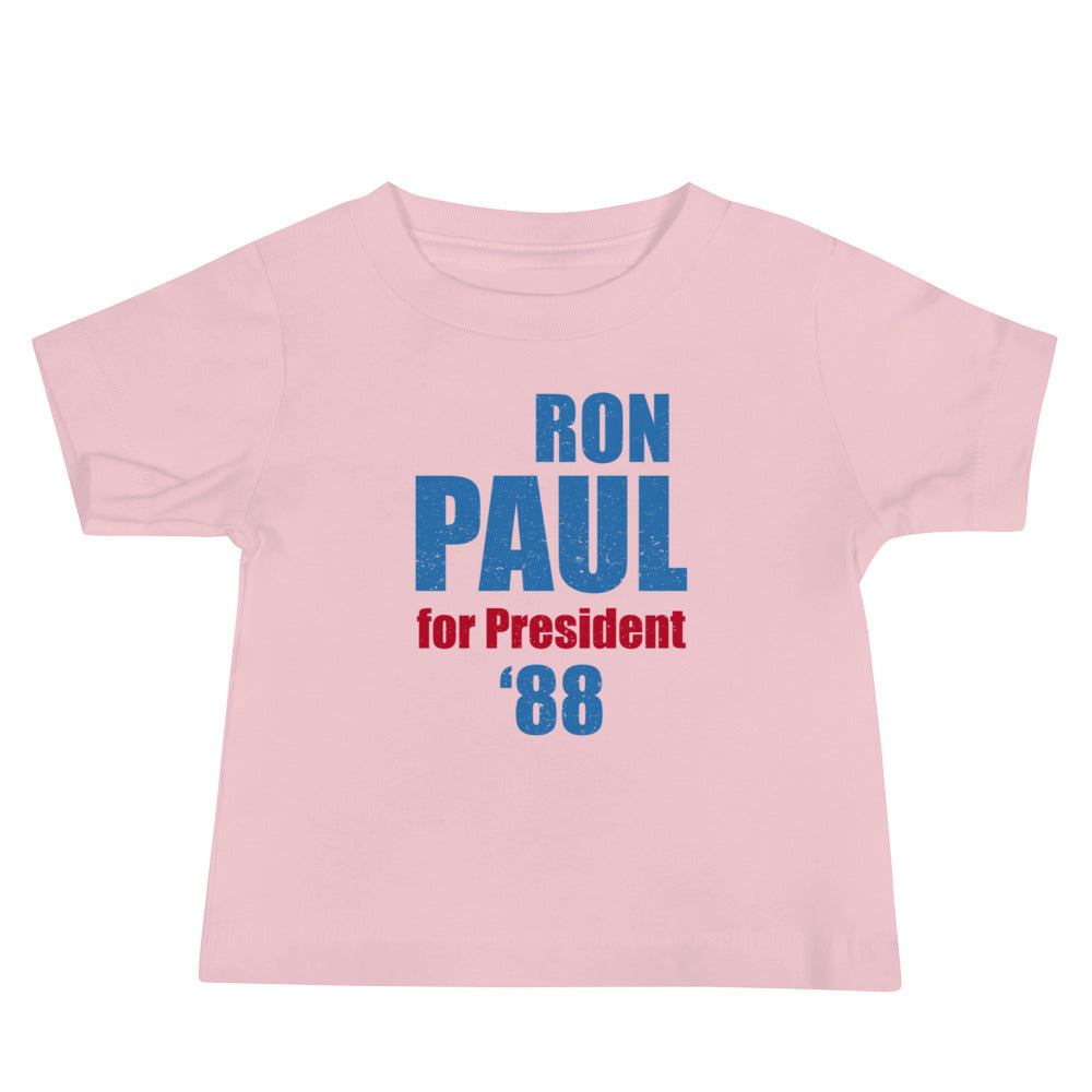 Vintage Ron Paul For President '88 Baby Jersey Short Sleeve Tee