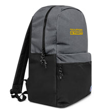 Load image into Gallery viewer, Taxation Is Theft Embroidered Champion Backpack
