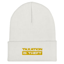 Load image into Gallery viewer, Taxation Is Theft Cuffed Beanie
