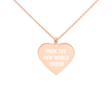 Load image into Gallery viewer, F THE NWO Heart Necklace
