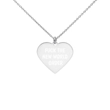 Load image into Gallery viewer, F THE NWO Heart Necklace
