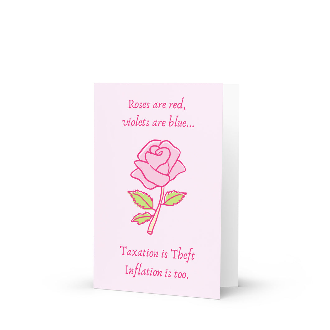 Taxation Is Theft Valentine's Day Card