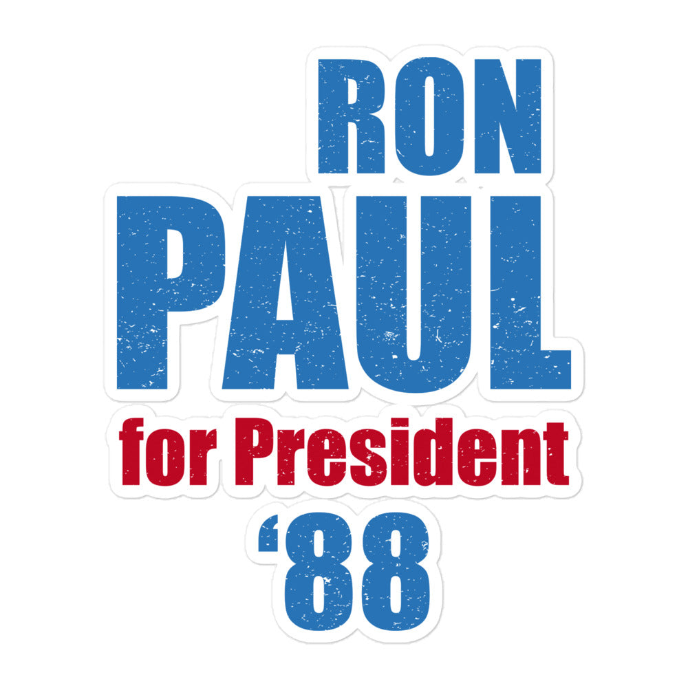 Ron Paul '88 Die Cut Sticker