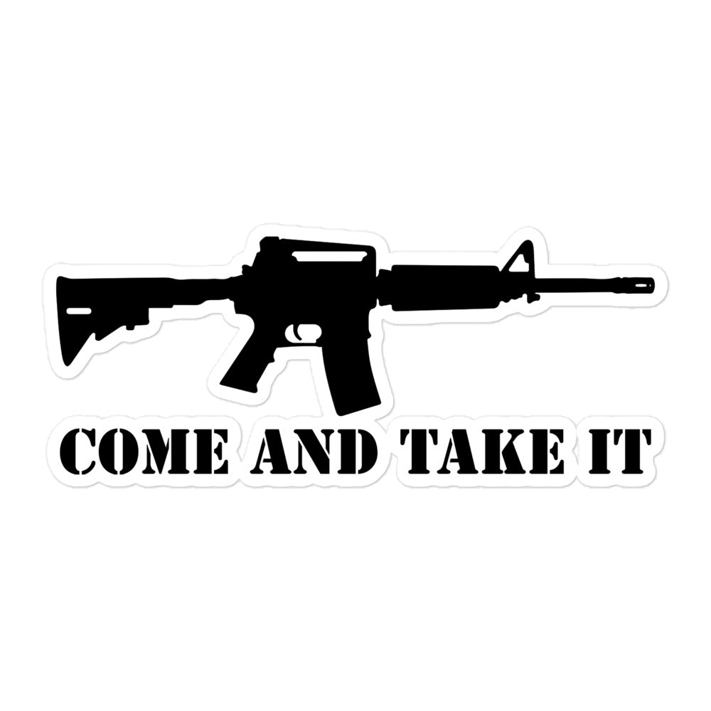 Come & Take It Die Cut Sticker