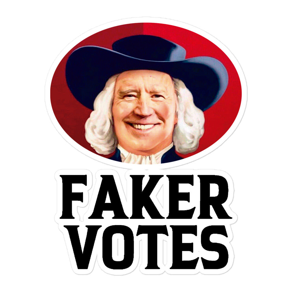 Faker Votes Die Cut Sticker
