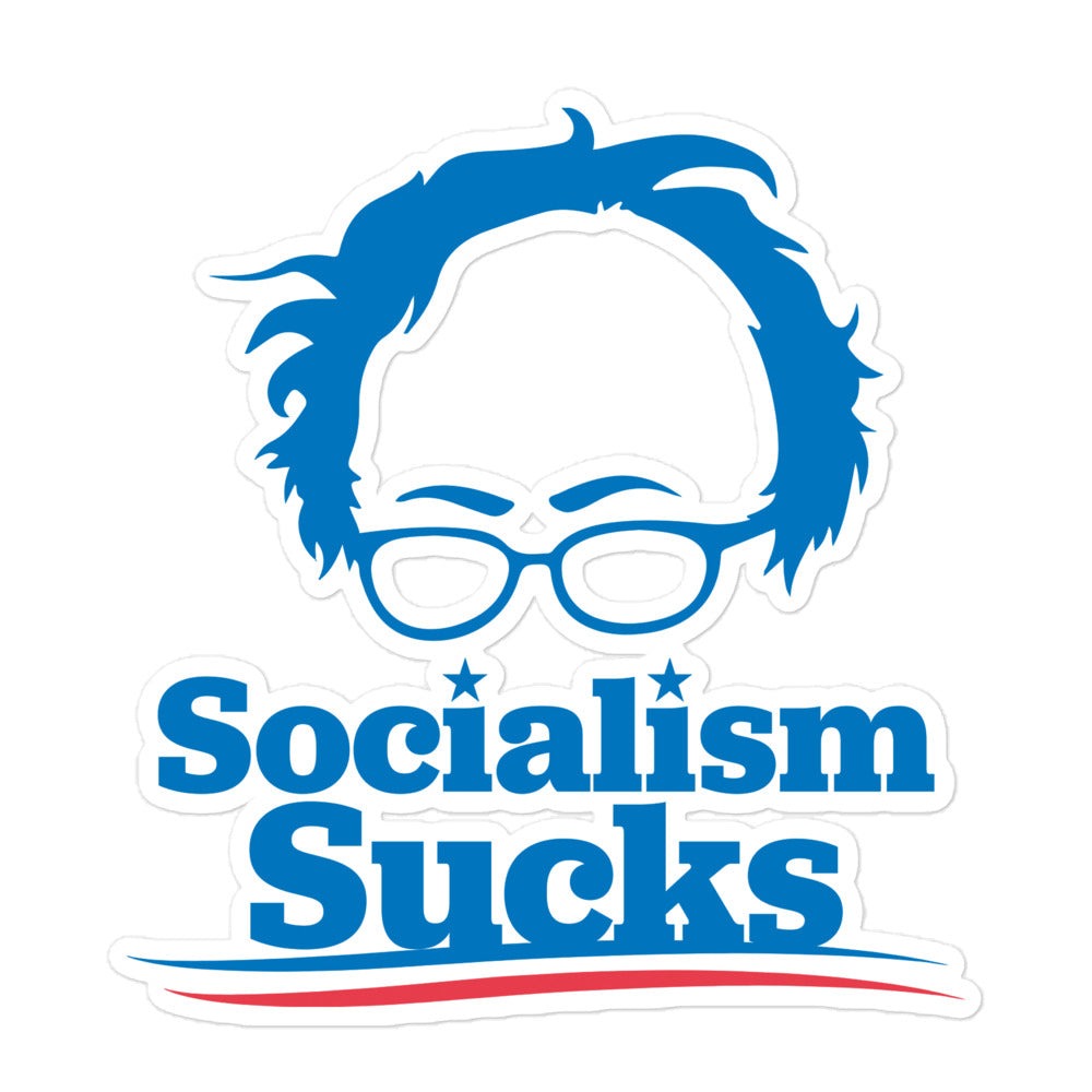Socialism Sucks Die Cut Sticker