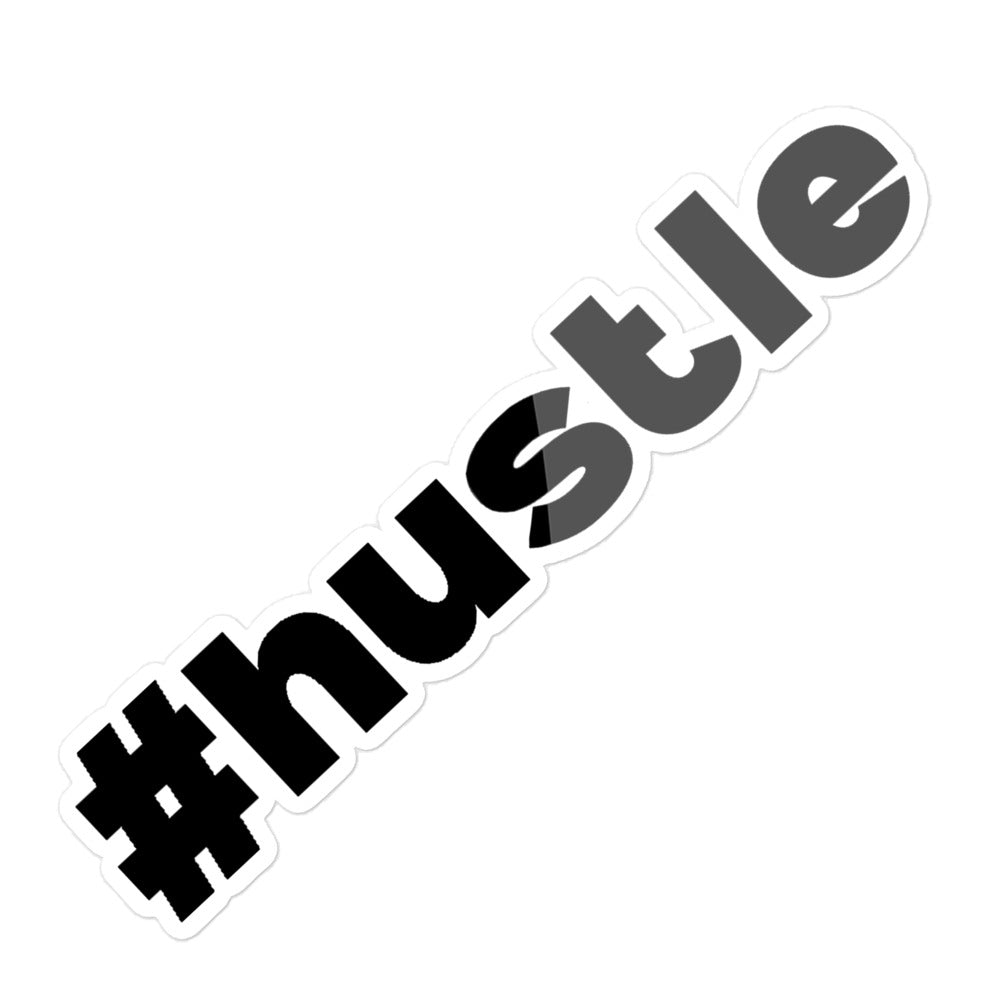 #hustle Die Cut Sticker