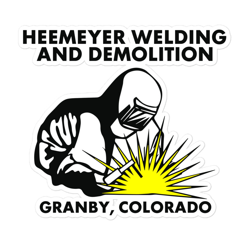 Heemeyer Welding & Demo Die Cut Sticker