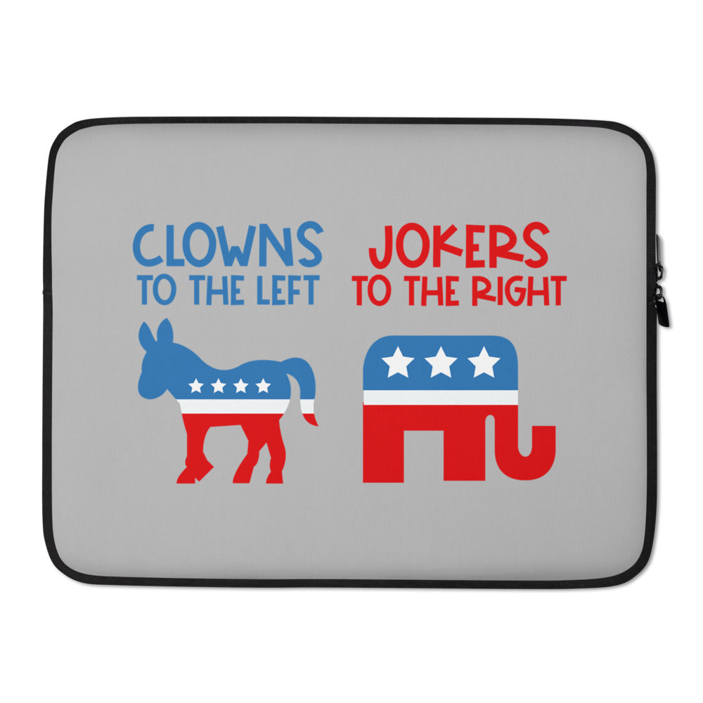 Clowns To The Left, Jokers To The Right Laptop Sleeve