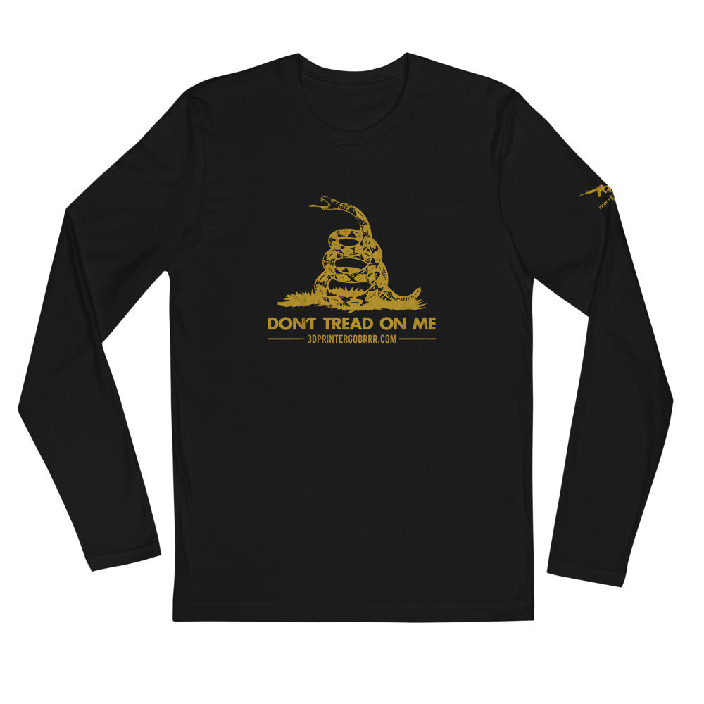 Don't Tread On Me Fitted Long Sleeve Tee