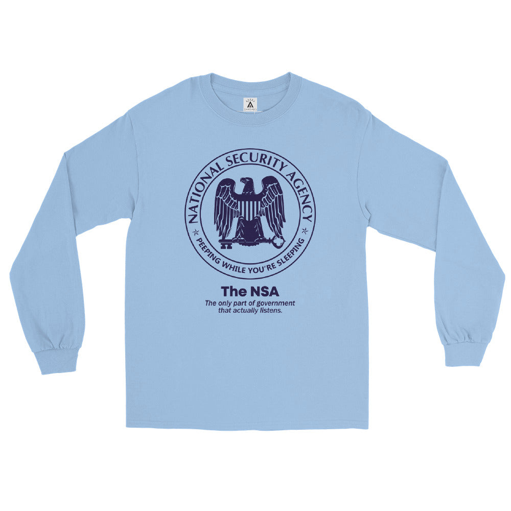 NSA The Only Agency That Listens Men's Long Sleeve Shirt