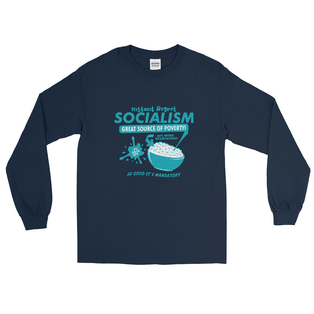 Socialism Cereal Box Men’s Long Sleeve Shirt