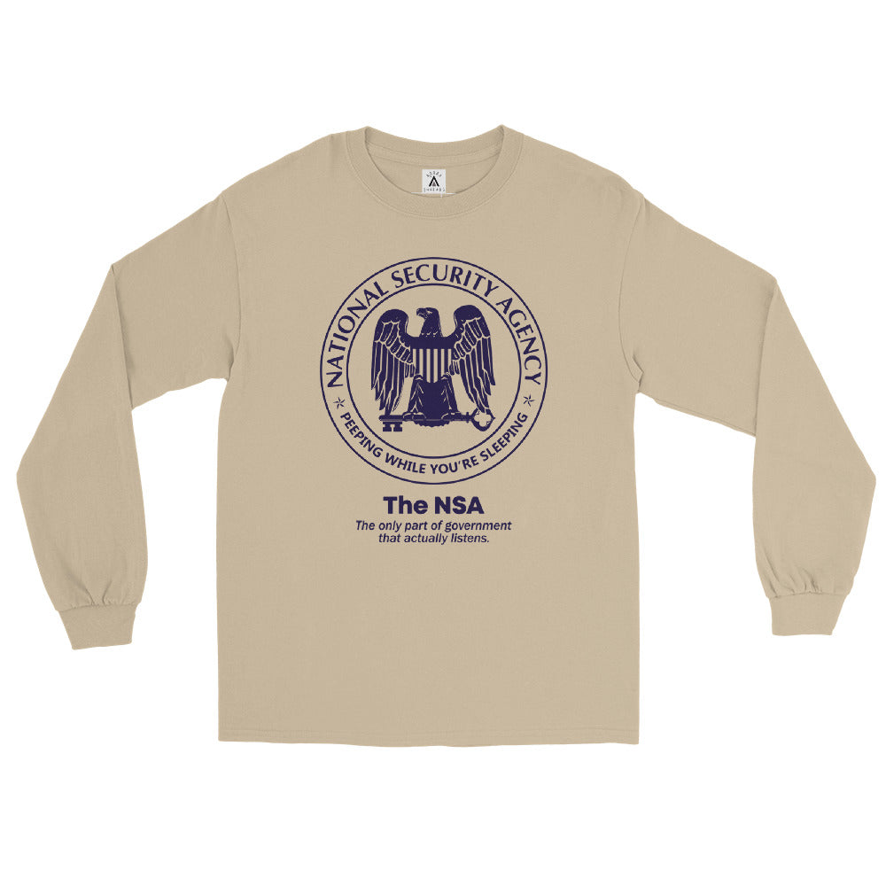 NSA The Only Agency That Listens Men's Long Sleeve Shirt