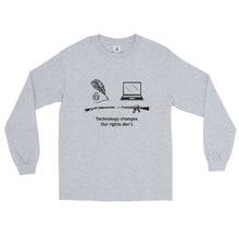 Load image into Gallery viewer, Technology Changes Our Rights Don&#39;t Men’s Long Sleeve Shirt
