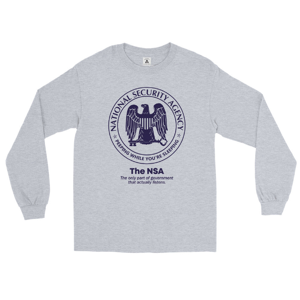 NSA The Only Agency That Listens Men's Long Sleeve Shirt