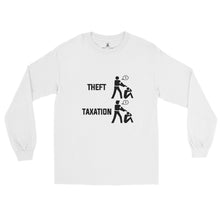 Load image into Gallery viewer, Taxation Vs. Theft Men’s Long Sleeve Shirt

