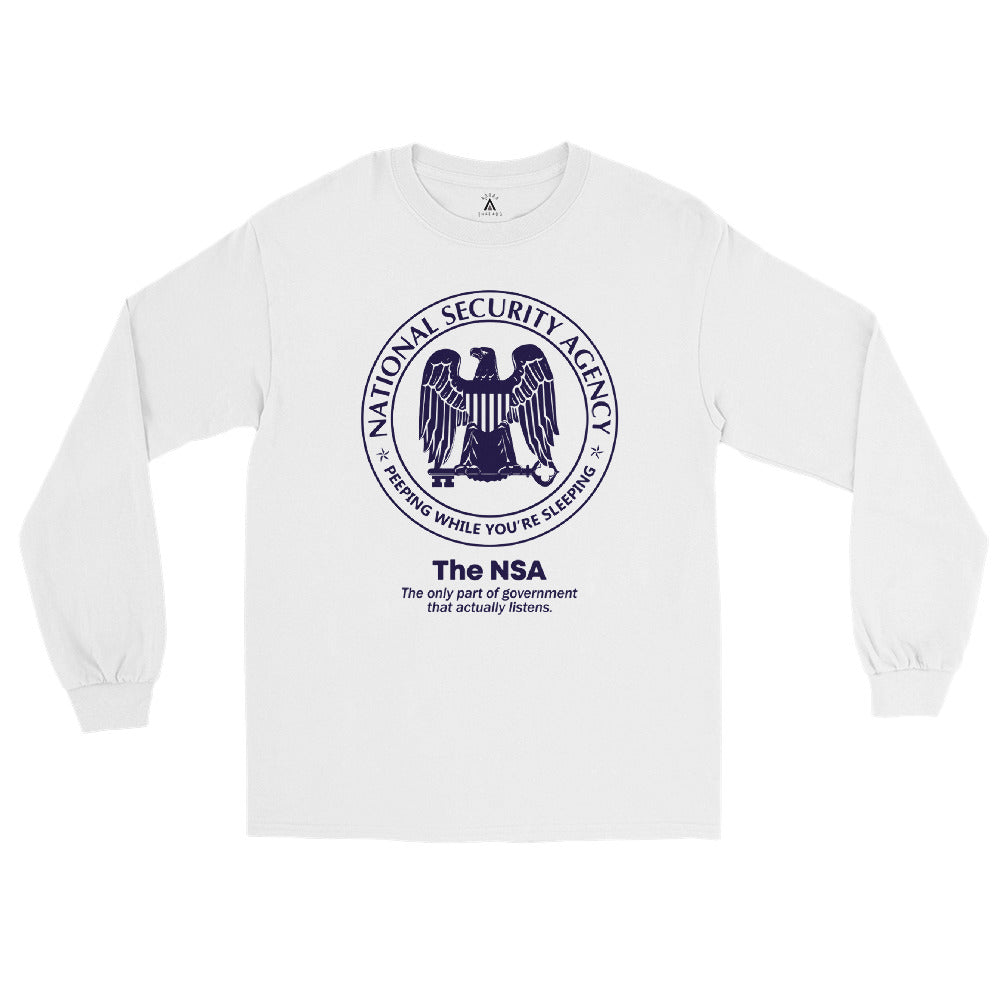 NSA The Only Agency That Listens Men's Long Sleeve Shirt