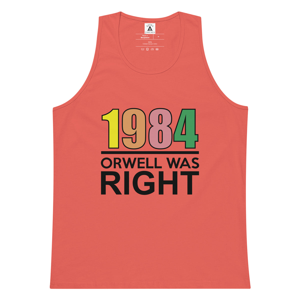 Orwell Was Right 80s Retro Tank Top