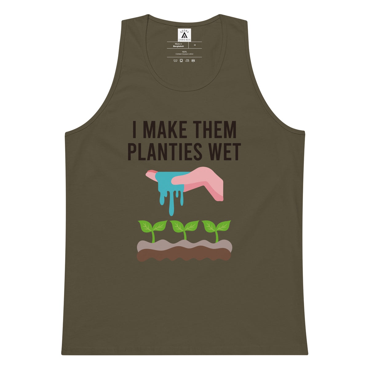 I Make Them Planties Wet Tank Top